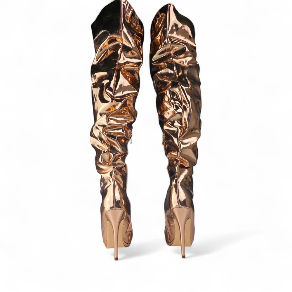24K MAGIC Thigh-High Slouch Boots 10 - Picture 4 of 4